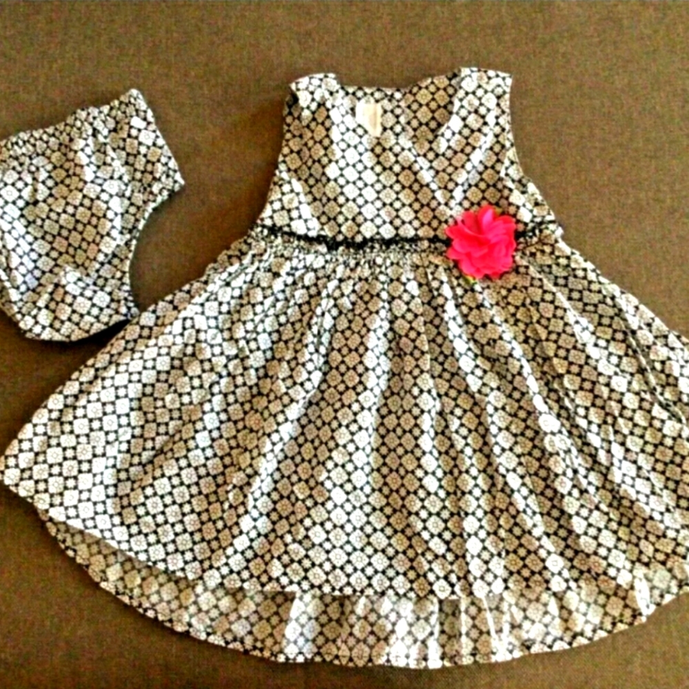 Beautiful Koala Kids Black/White Dress size 12-18m